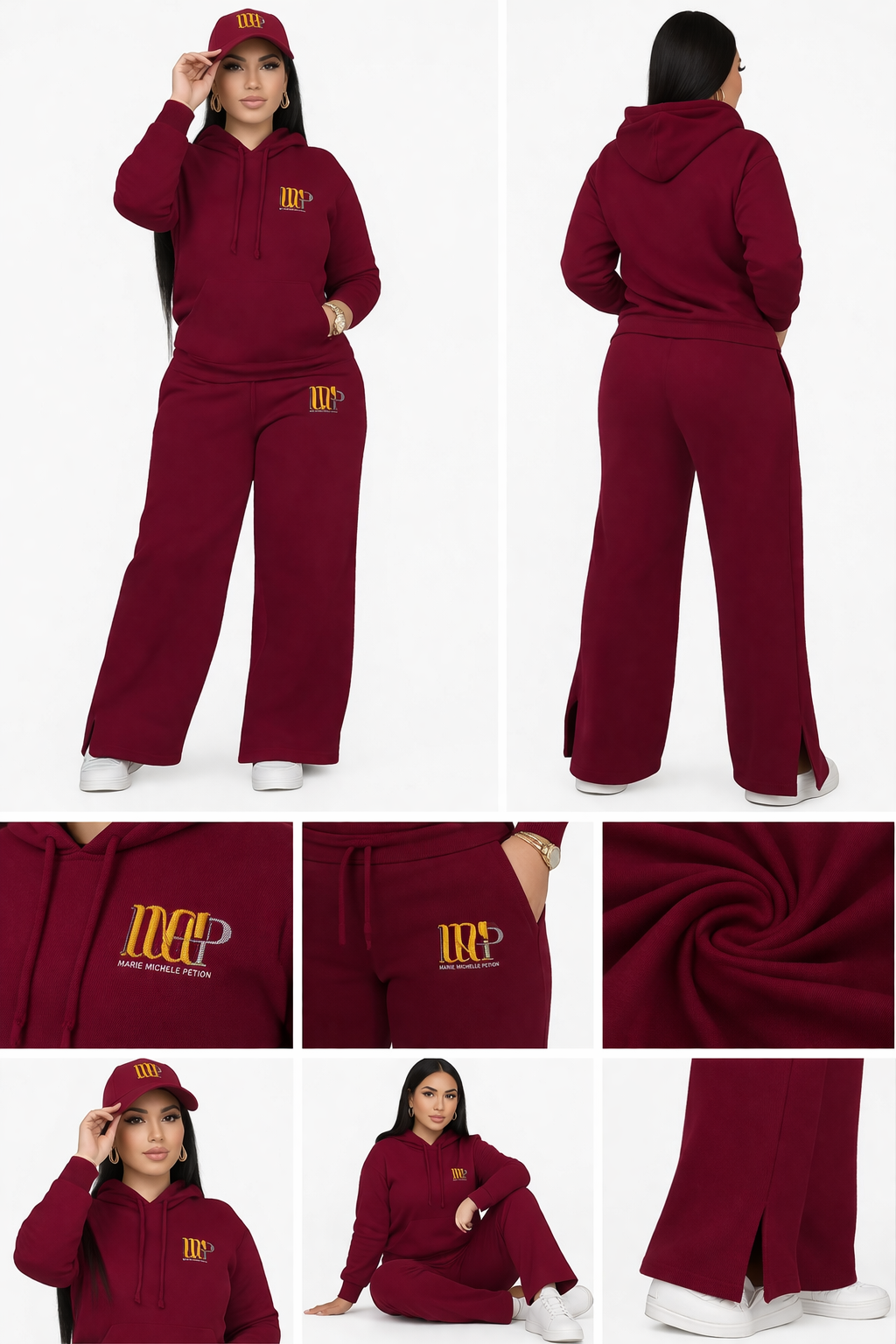 MMPSTORECLOTHES Women's Casual Tracksuit Green Hoodie & Matching Pants Set Comfortable Fit for Everyday Wear