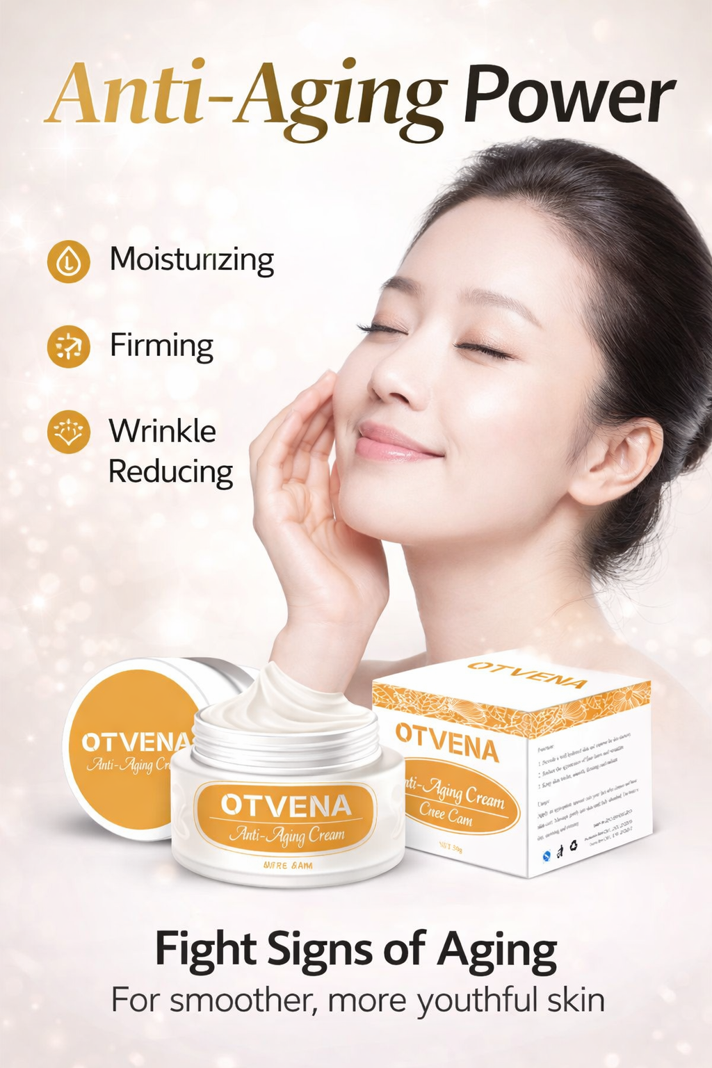 OTVENA Anti-Aging Cream – Hydrating Face Cream for Smoother, Firmer-Looking Skin