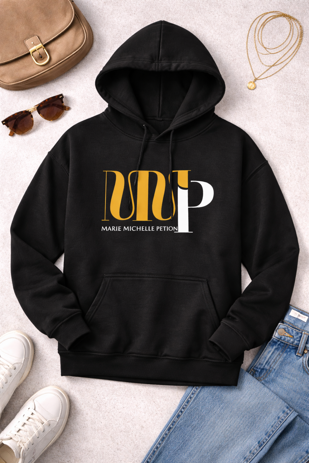 MMP Logo Hoodie – Unisex Black Pullover Sweatshirt