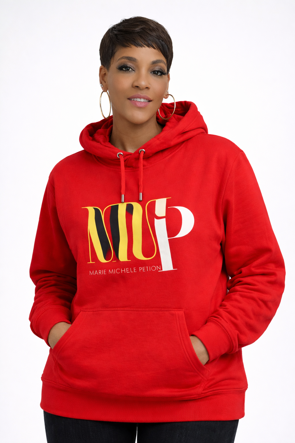 Unisex Hoodie – Casual Sweatshirt with Front Pocket and Logo Print